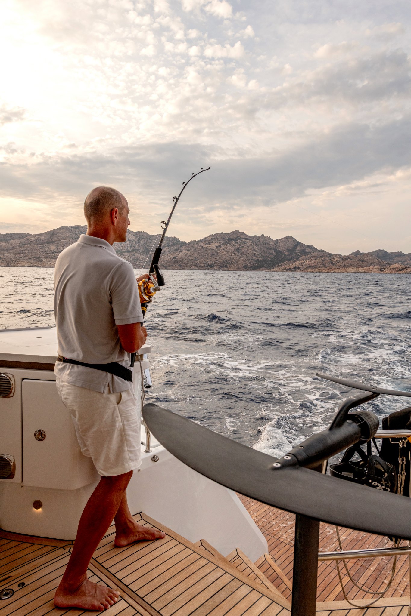 Fishing from the yacht